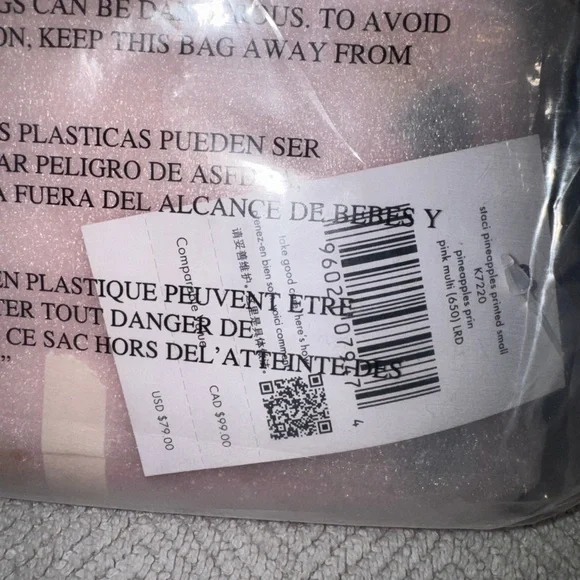 Kate Spade Pink Pineapple Tote, Wallet, and Make-Up Case Set - Picture 9 of 14